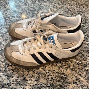 Adidas Samba White and Black Sneakers